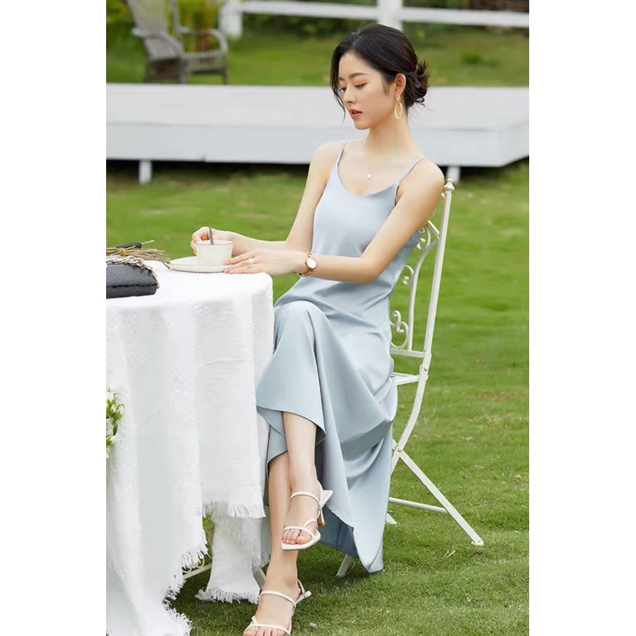 Váy 2 dây lụa sexy 1734