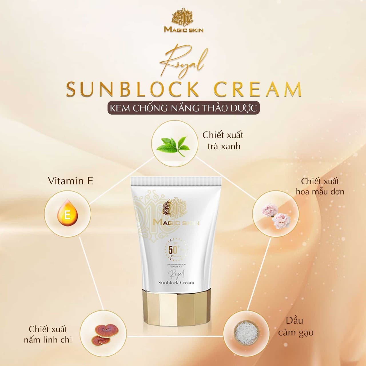 Kem chống nắng thảo dược Magic Skin