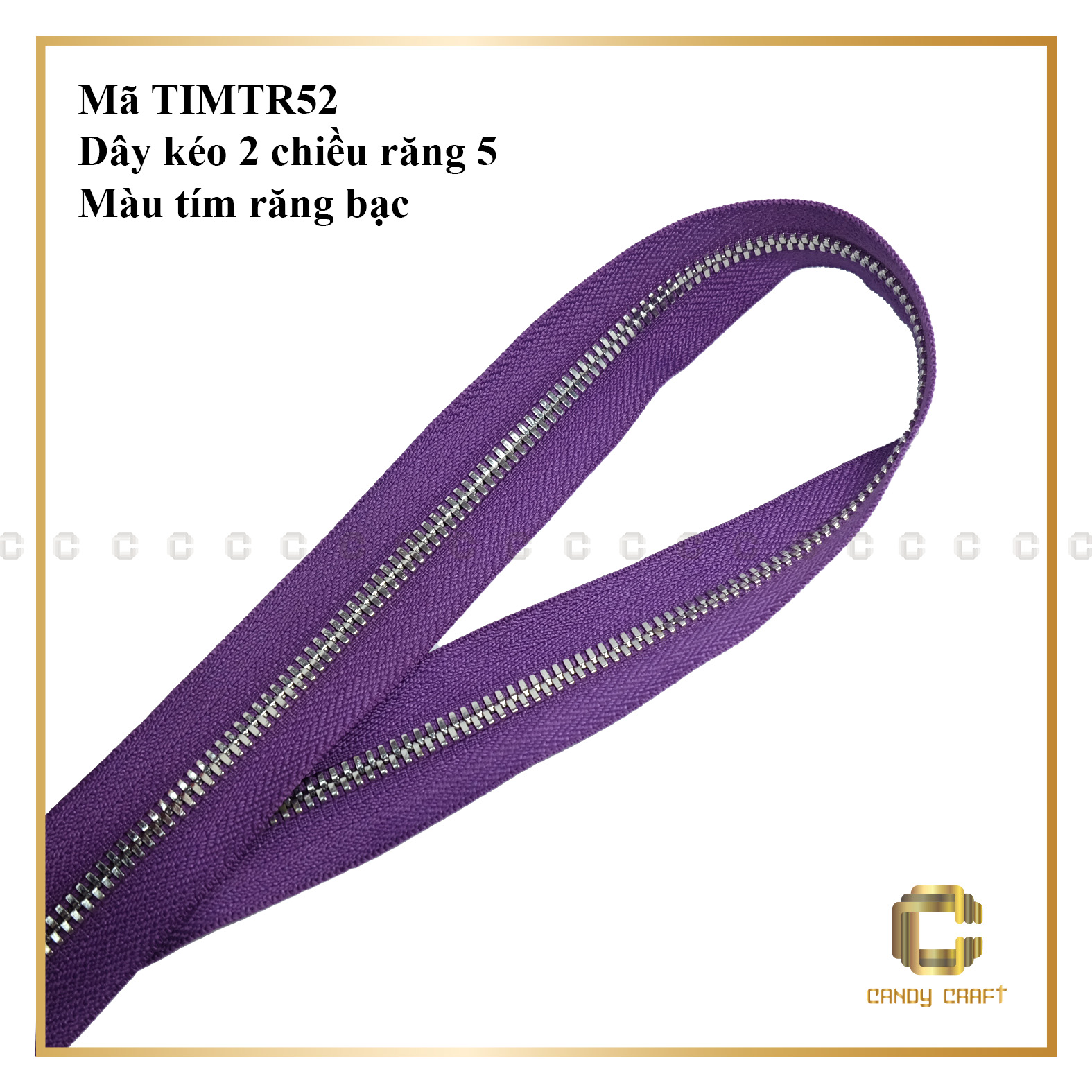 Dây kéo 2 chiều răng 5 (không kèm đầu khóa) - phụ kiện làm túi xách