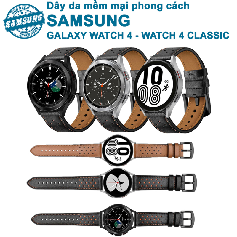 [Galaxy Watch 4] Dây da mềm mại phong cách Samsung Galaxy Watch 4, Watch 4 Classic
