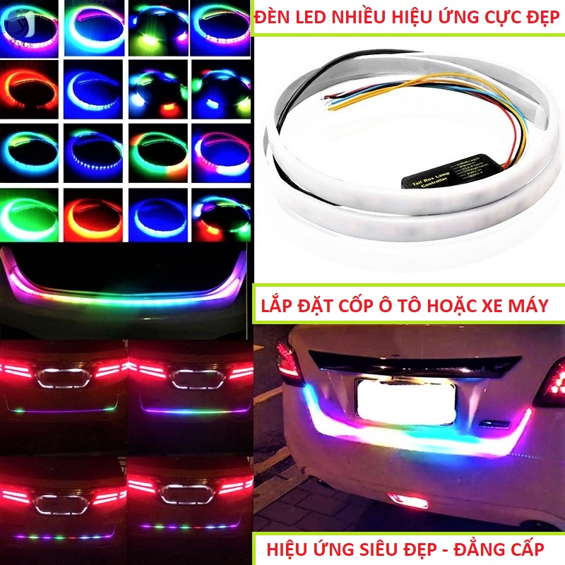 BỘ LED TRANG TRÍ Ô TÔ XE MÁY NHIỀU HIỆU ỨNG + CHẾ ĐỘ XI NHAN AUDI DÀI 1,2M, ĐÈN LED TRANG TRÍ ĐUÔI Ô TÔ XE MÁY , BỘ LED AUDI CHẠY ĐUỔI TRANG TRÍ XE MÁY Ô TÔ , ĐỒ CHƠI ĐỘ XE MÁY , PHỤ KIỆN Ô TÔ , ĐÈN TRANG TRÍ Ô TÔ