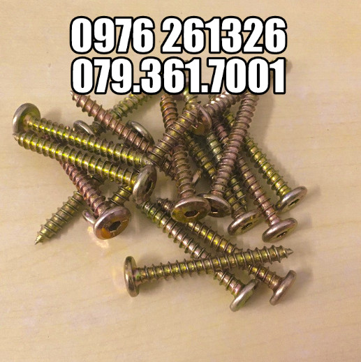 VÍT GỖ LỤC GIÁC CHÌM M6x40 -BỊCH 50 CON
