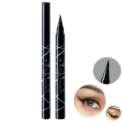 Bút kẻ mắt nước đầu dạ Kanebo Kate Quick Eyeliner - Đen