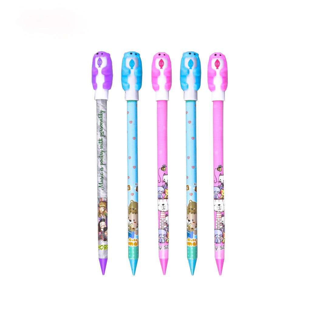 Bút chì bấm kim ngòi 0.5mm có gôm đầu gấu Thiên Long Điểm 10 TP-PC01 - ByLy Store có ship hoả tốc