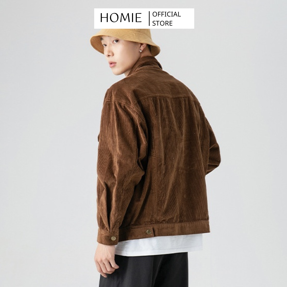 Áo Khoác Jacket Nhung Tăm Dáng Hàn Quốc