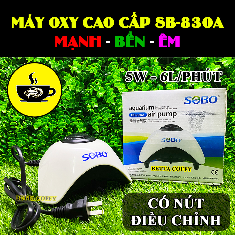 Máy sủi oxy Cao Cấp SOBO - Tặng dây + sủi oxi