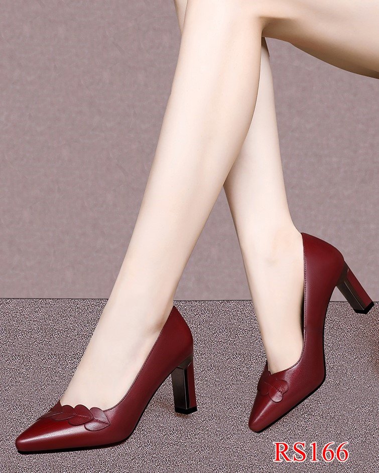 Giày da cao gót  7cm RS166
