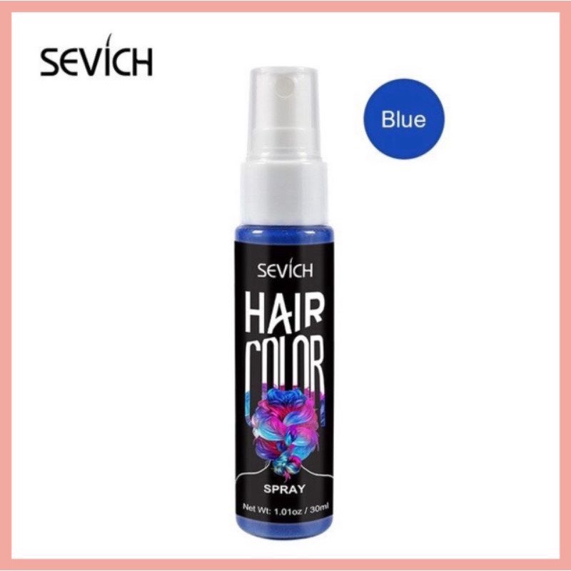 Xịt đổi màu tóc tạm thời màu xanh da trời sevich 30ml/chai