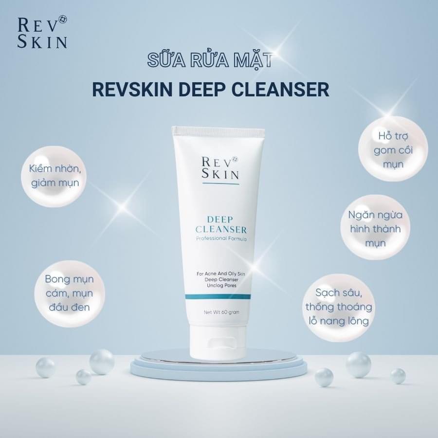 Sữa Rửa Mặt trị mụn REVSKIN DEEP CLEANSER - Dolly Beauty