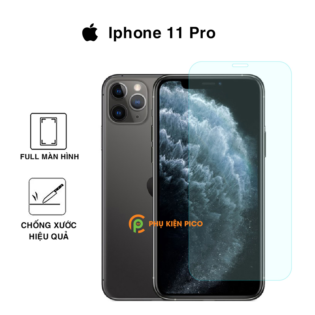 Kính cường lực Iphone 7 Plus / 8 Plus / X / Xr / Xs / Xs Max / 11 / 11 Pro / 11 Pro Max full màn hình trong suốt độ cứng 9H - Dán màn hình Iphone