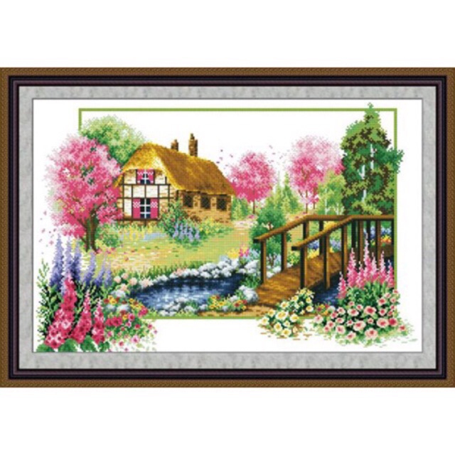 Tranh Thêu Chữ Thập PHONG CẢNH F224 chưa thêu