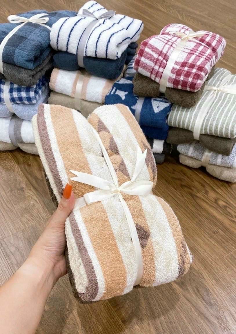Combo 3 chiếc Khăn tắm Muji Xuất nhật, KT 60x120cm