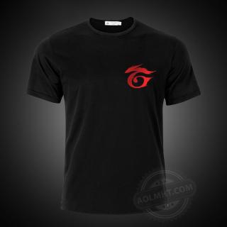 Áo Garena Đen, áo thun Logo Garena màu đen thumbnail
