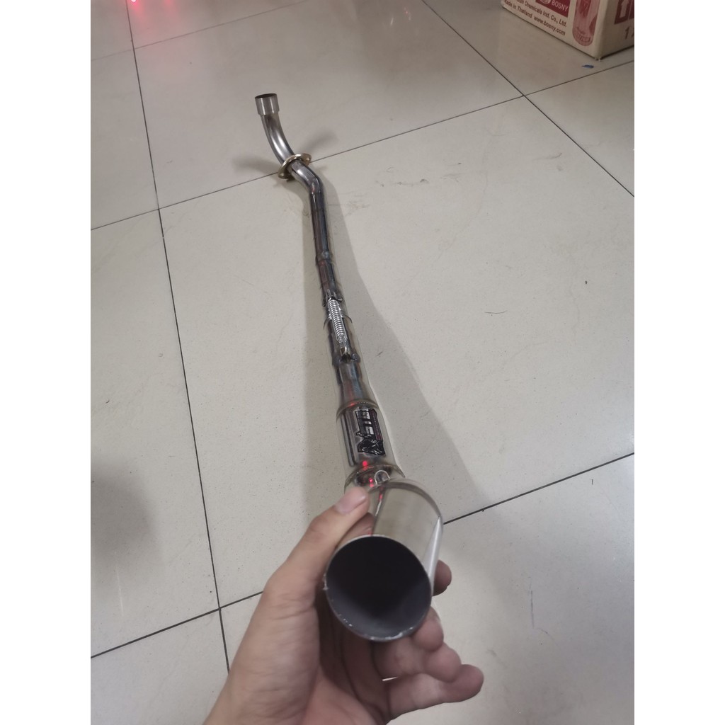 cổ pô sirius kong 2 khúc inox (chưa bao gồm lon pô)
