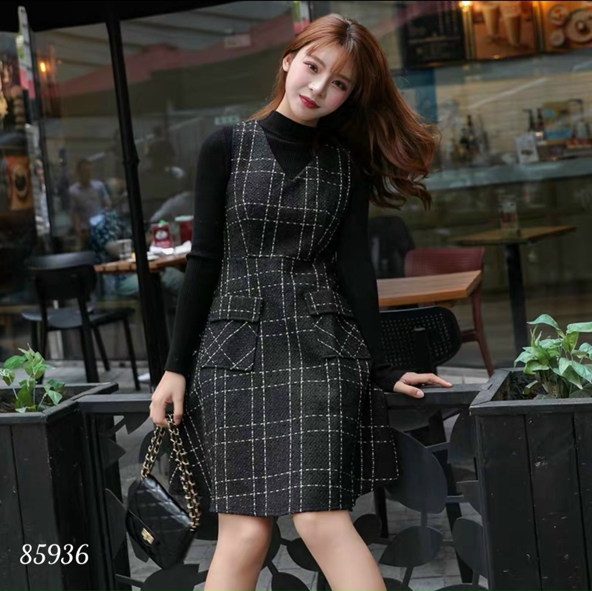[HCM]Set váy+ áo nữ sinh siêu đẹp - HM