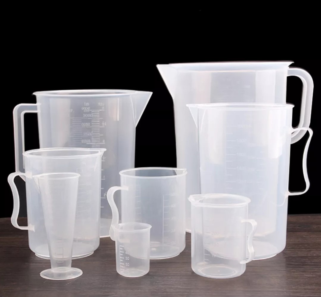 CA ĐONG NHỰA CÓ VẠCH CHIA (100ml. 300ml, 500ml, 1000ml,  2000ml, 3000ml)