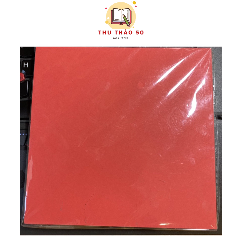 Tập 100 tờ giấy xếp origami 14,5x14,5cm .