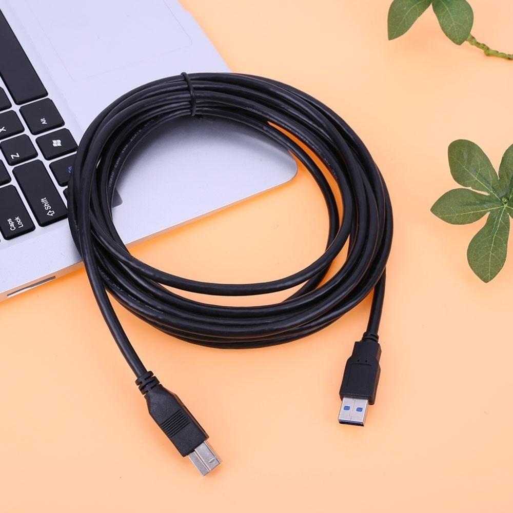 USB 3.0 Type A Male to USB 3.0 Type B Male Extension Cable Printer Cable(Black)-1.8m