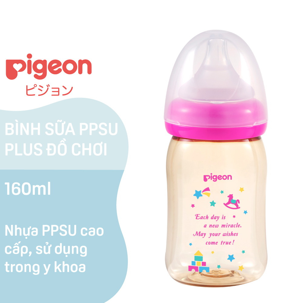 Bình Sữa PPSU Plus Pigeon Hình Đồ Chơi 160ML