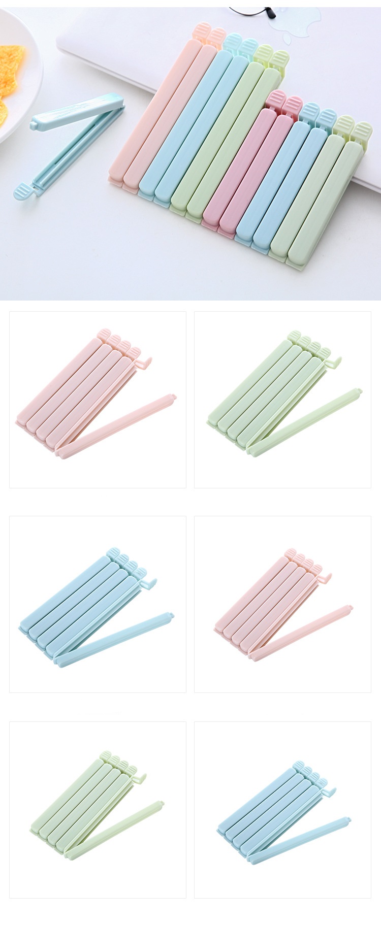 Set 5 Kẹp Khóa Miệng Túi Thực Phẩm Tiện Dụng