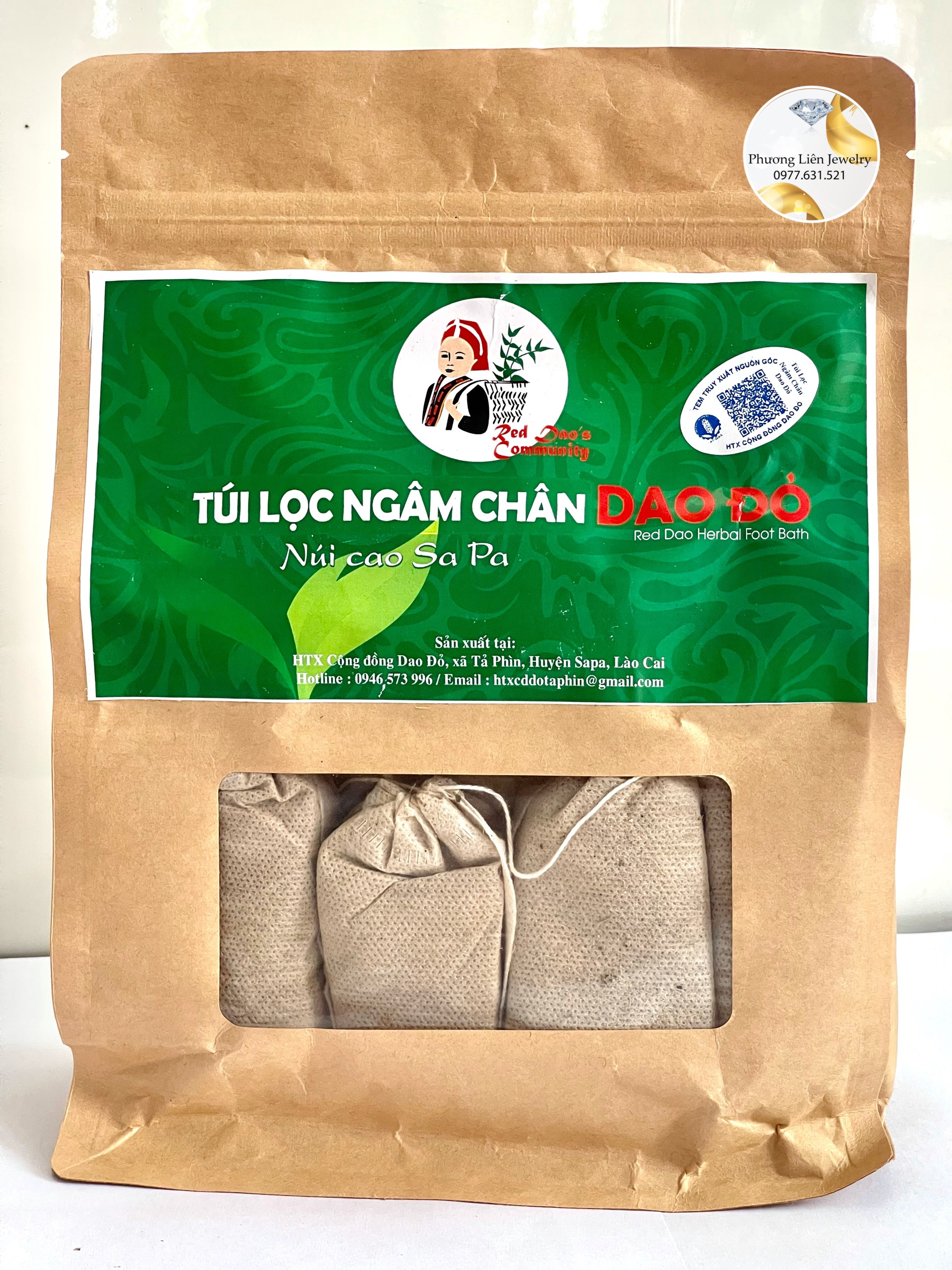 Túi Lọc ngâm chân Dao Đỏ Sapa