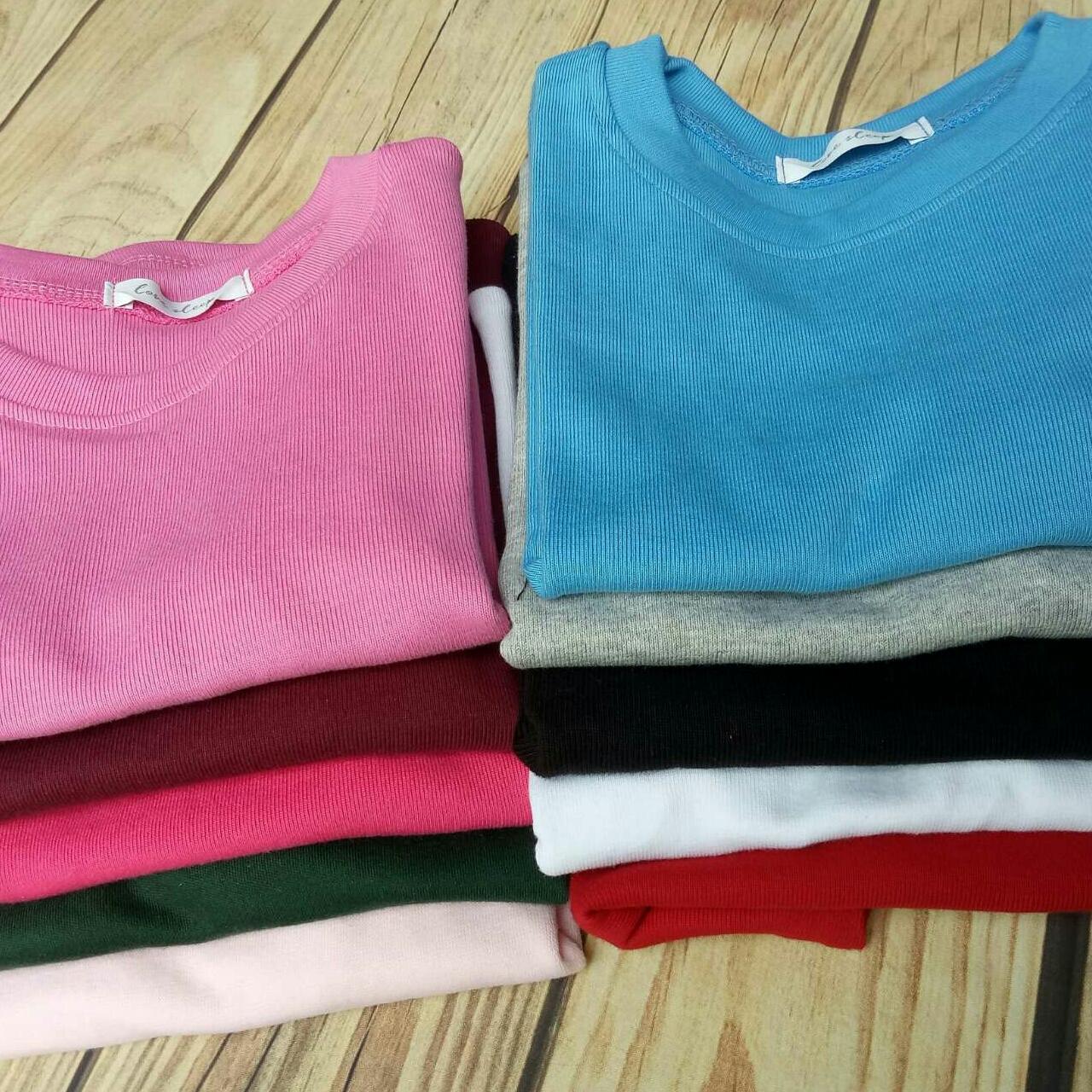 Áo Croptop Tay ngắn trơn nữ