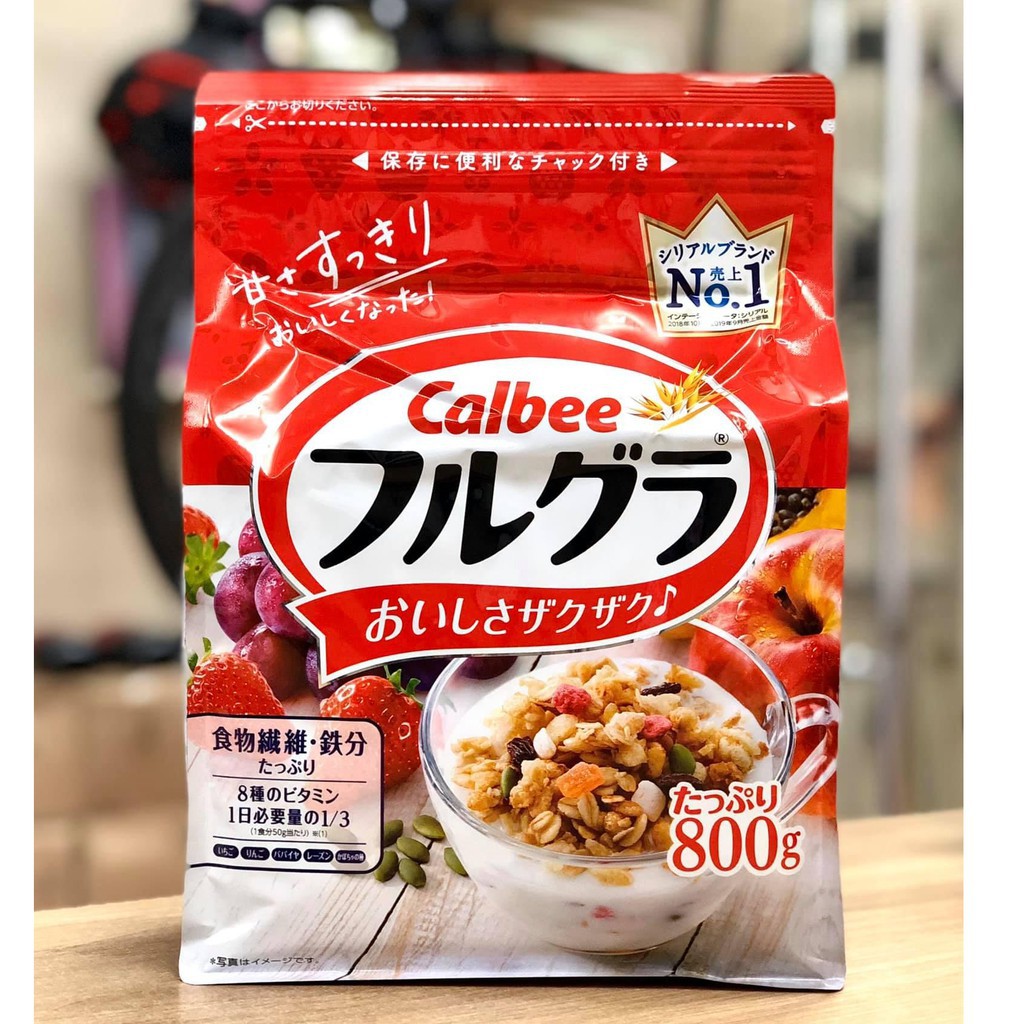 Ngũ cốc Calbee Nhật bản 750g Đỏ