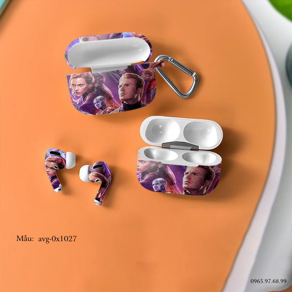 Decal Skin dán AirPods Pro mẫu Avenger