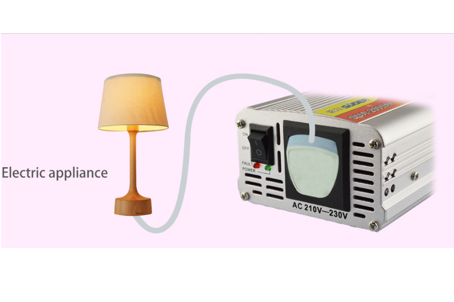 Bộ đổi điện 2000W 12V Sang 220V SUOER SUA - 2000A