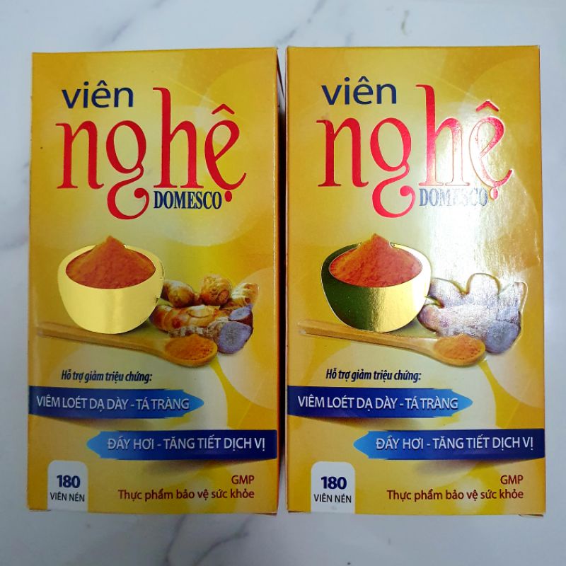 VIÊN NGHỆ DOMESCO CHAI 180 VIÊN GIÚP HỖ TRỢ DẠ DÀY HIỆU QUẢ