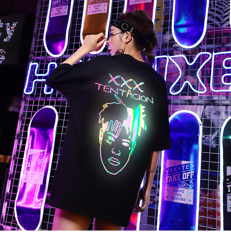 [HCM]ÁO THUN PHẢN QUANG 7 MÀU TAY LỠ XXXTENTACION NAM NỮ