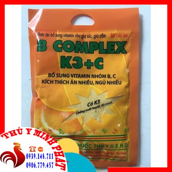Bcomplex k3 c gói 1kg thèm ăn, mau lớn. bổ sung vitamin và các chất thiết yếu