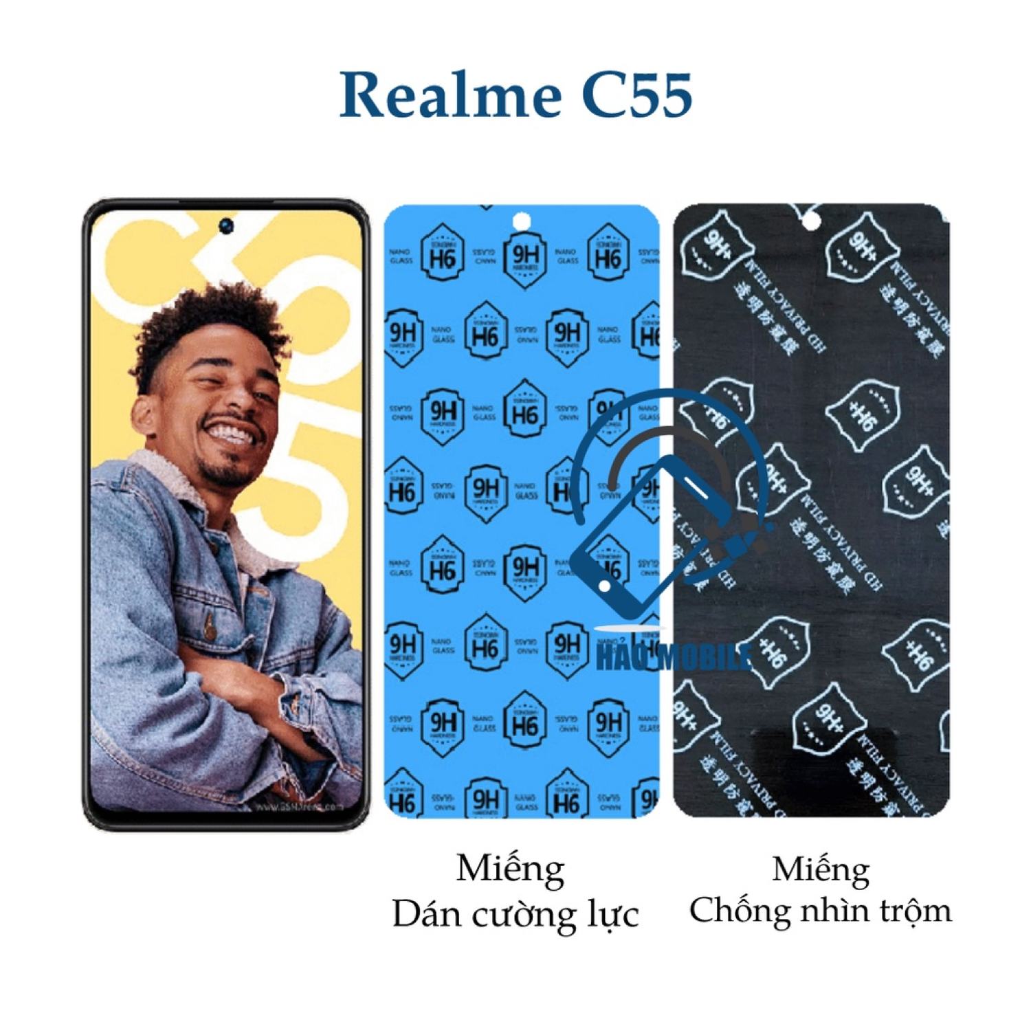 Dán cường lực dẻo nano Realme C55