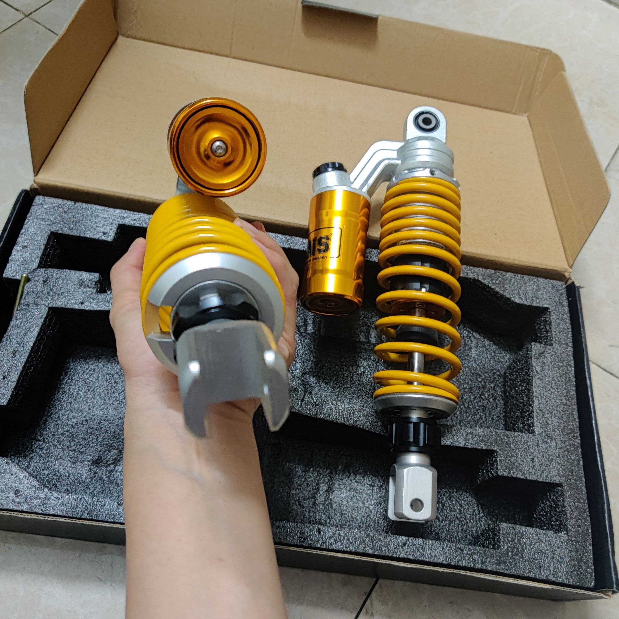 [HCM]phuộc bình dầu ohlins gắn nouvo 2 3 4 nvx impuse