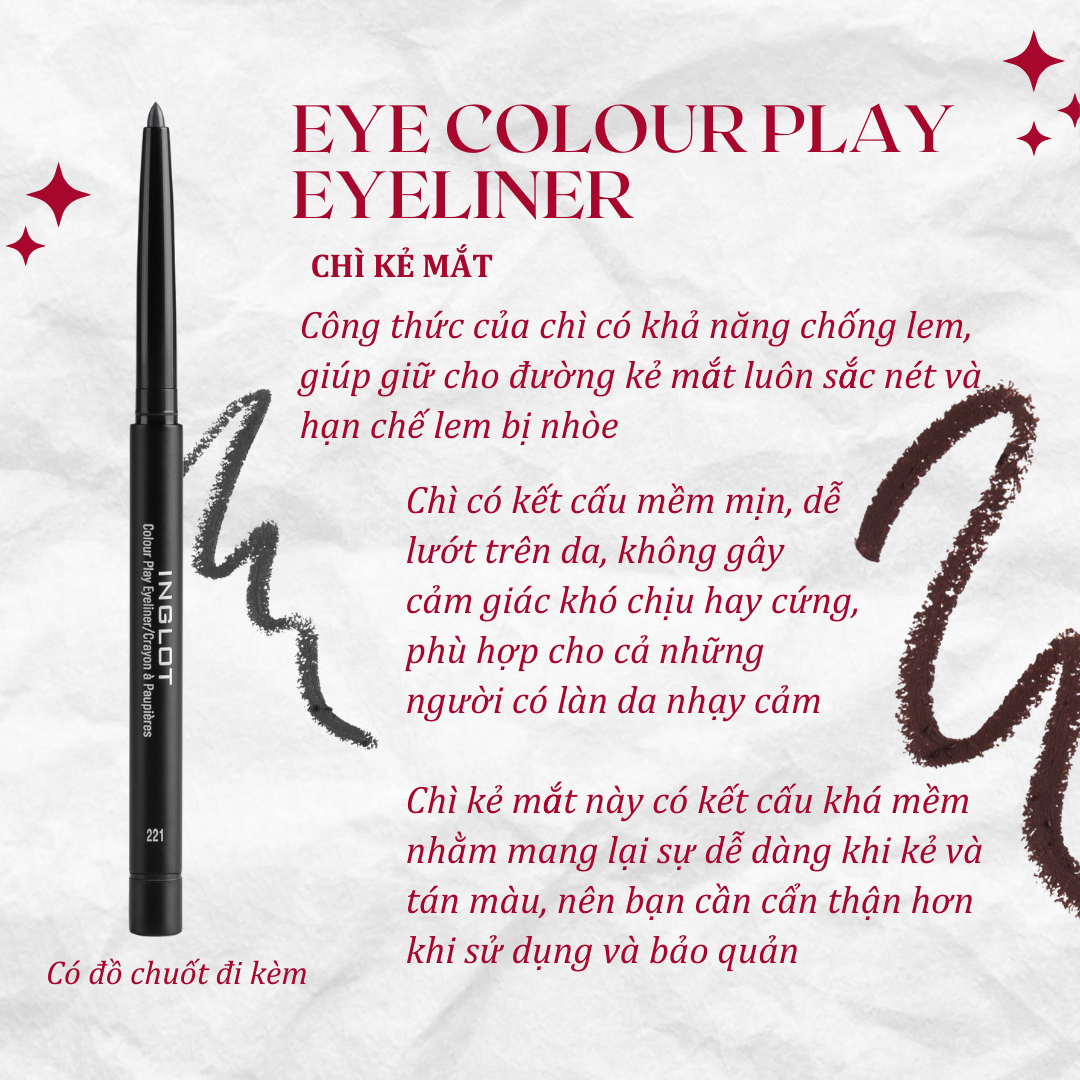 Chì kẻ mắt Eye Colour Play Eyeliner (0.30g) INGLOT
