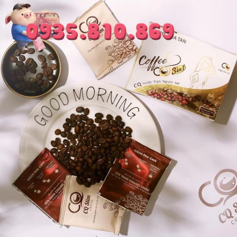 [ Giá Sỉ ] Cà Phê Giảm Cân CQ Slim Coffee, hộp 10 gói, hàng chính hãng