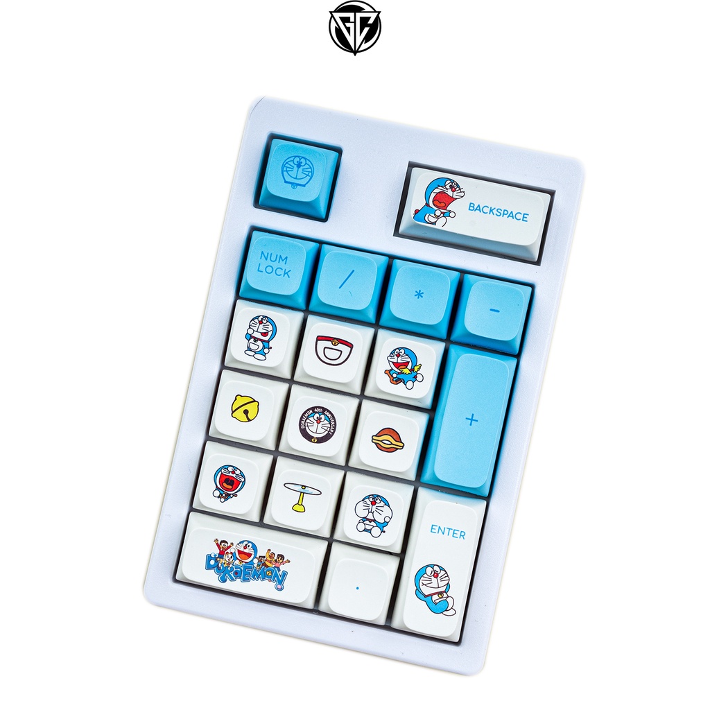 Keycap DORAEMON 125 nút bàn phím cơ Thick PBT