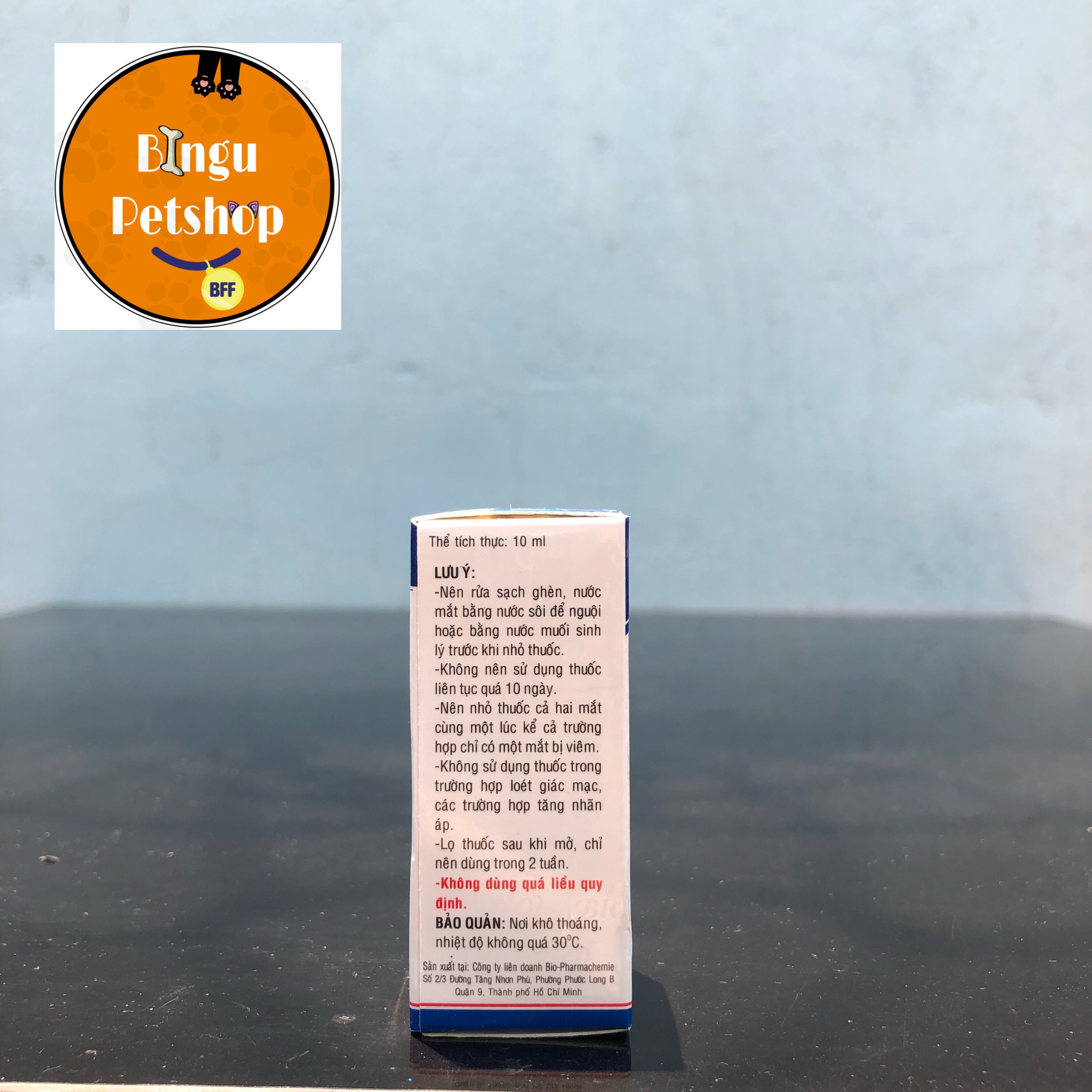  [CHAI 10ML] Nhỏ mắt cho chó mèo Bio Genta drop