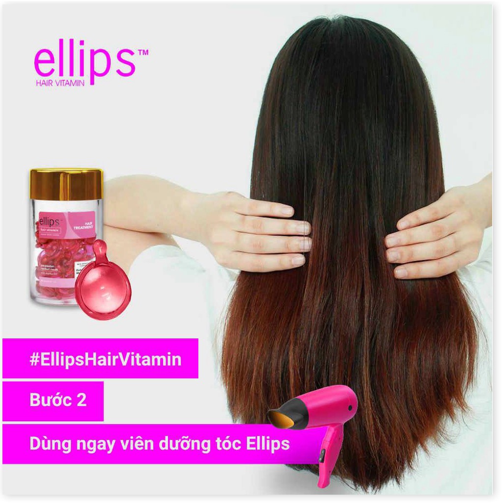 Serum Dưỡng Tóc Ellips Vitamin Cho Tóc Nhuộm 6 Viên