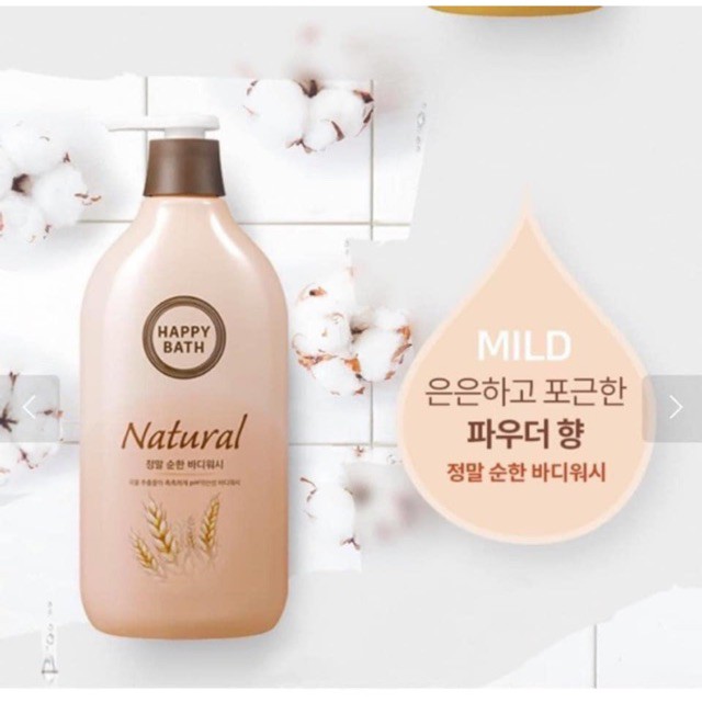 [HCM]Sữa Tắm Cao Cấp Happy Bath 900ml Hàn Quốc lúa mạch 900G