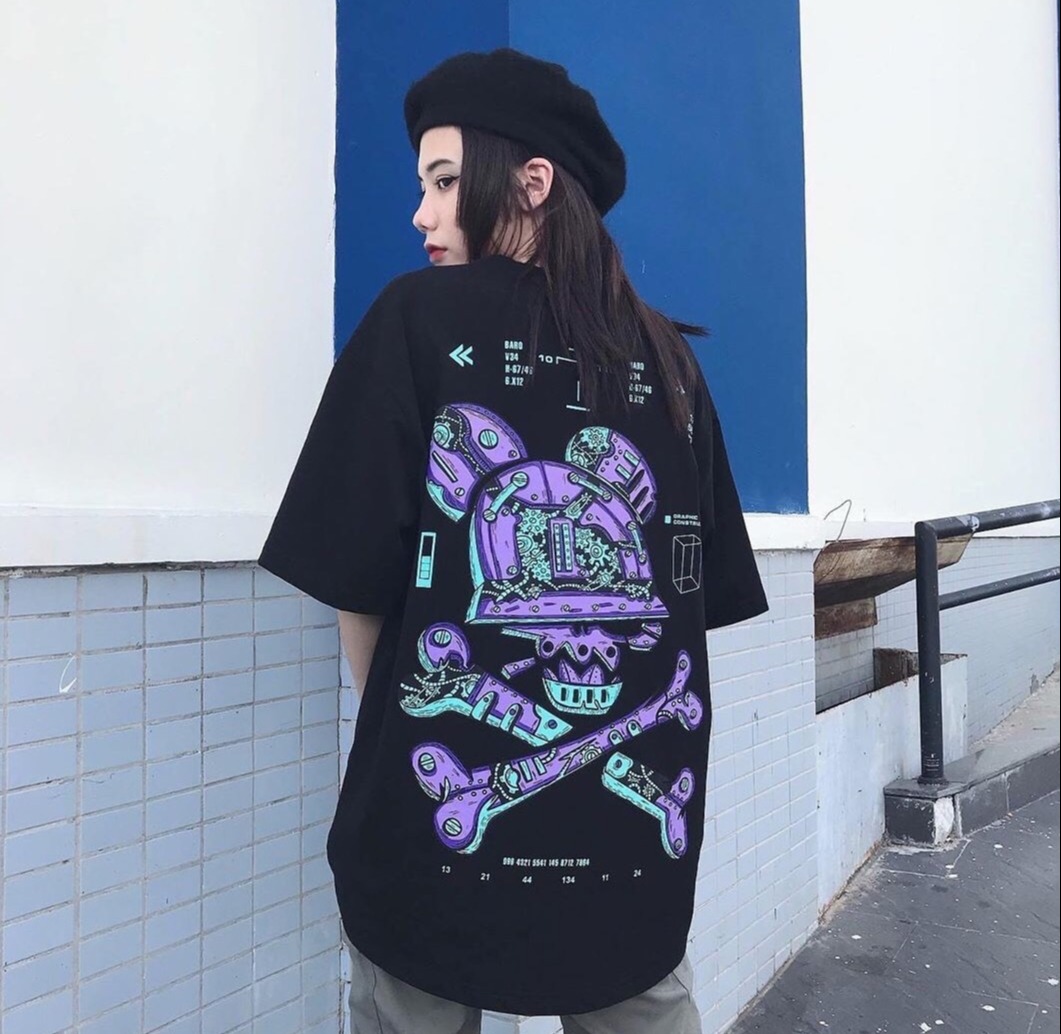 Áo Thun MECHA-X in 3D From Rộng Nam Nữ hàn Quốc Hót Hòn Họt Siêu Đẹp-BIG SHOP