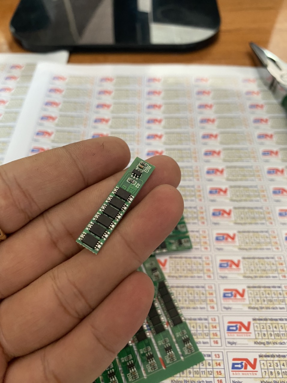 Mạch 1s 15a sạc bảo vệ pin lithium-ion 18650