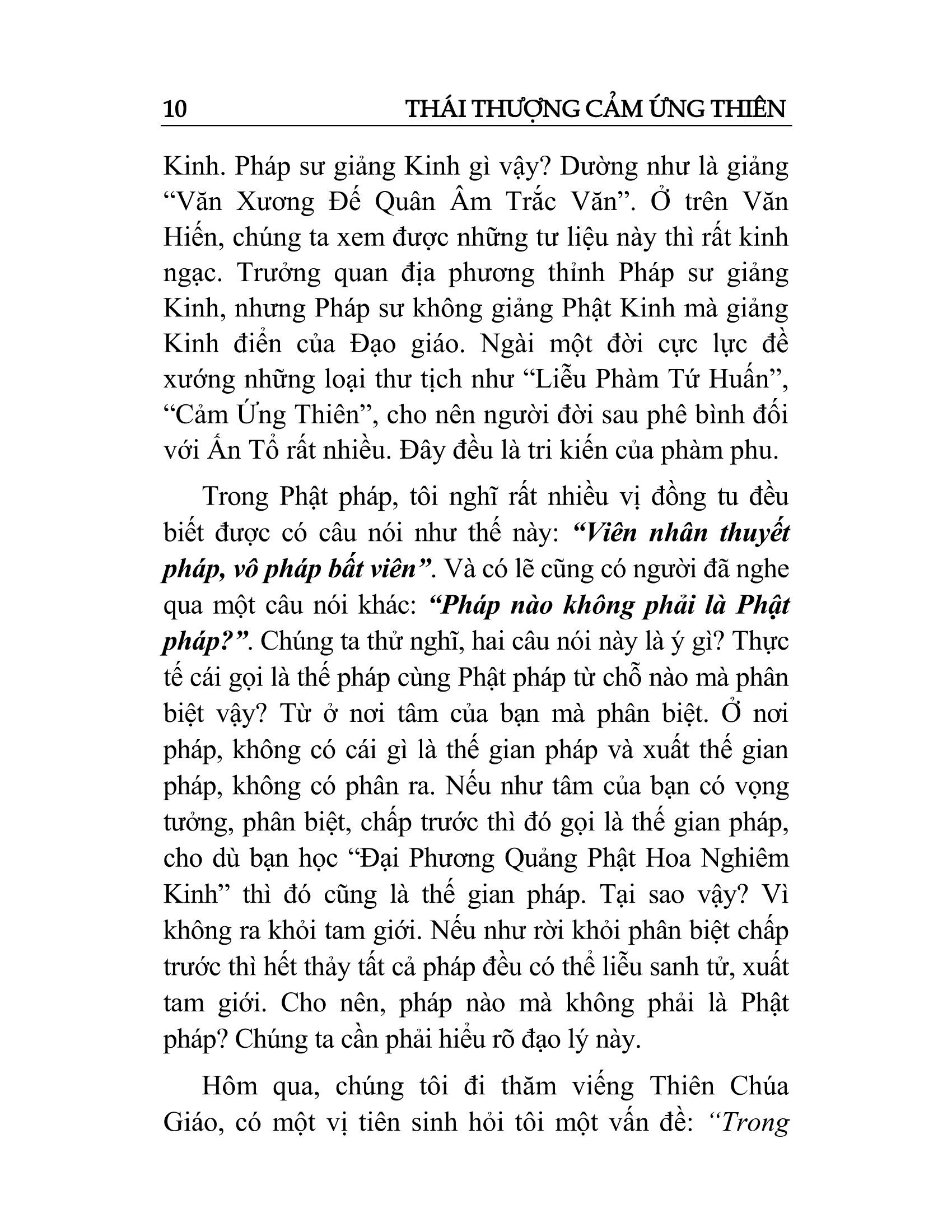 Sách Thái Thượng Cảm Ứng Thiên Giảng Giải