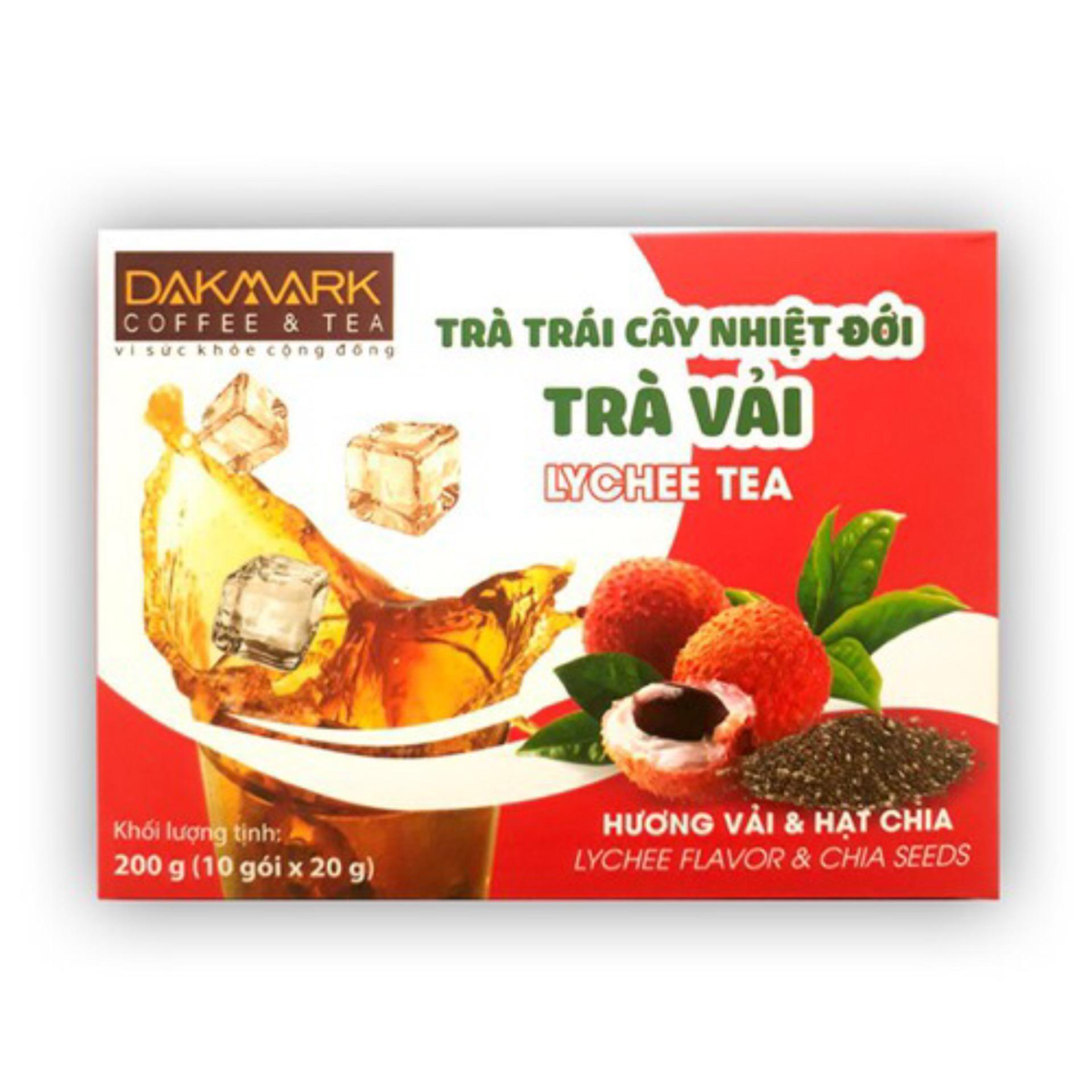 Trà hòa tan Vải hạt Chia DakMark