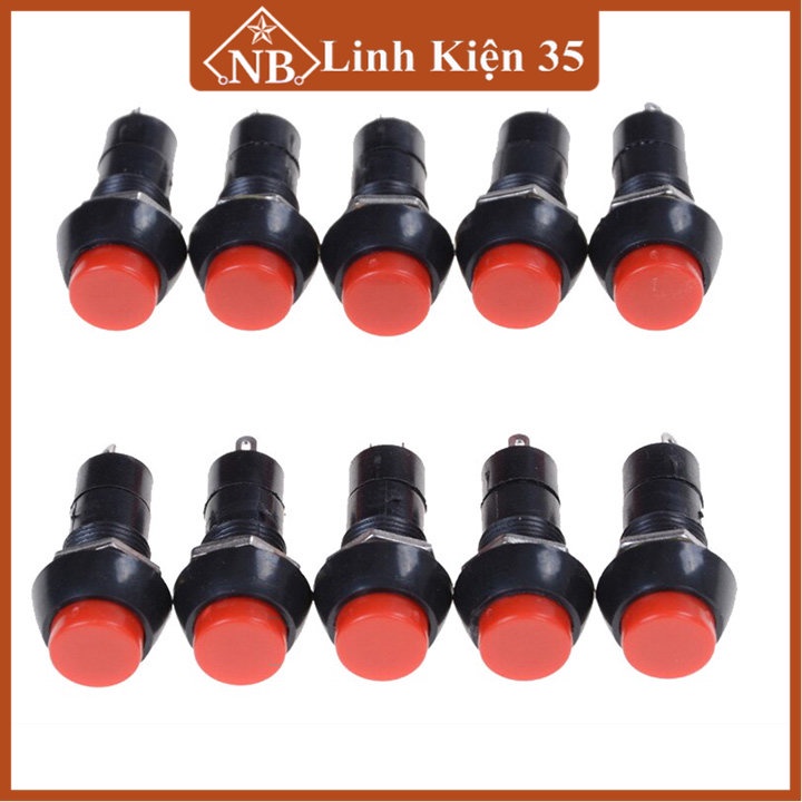 1 Nút nhấn đề 3A-250VAC không giữ trạng thái ( nhấn nhả )