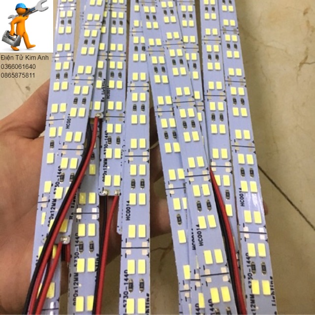 10  THANH  led 12V - 2 HÀNG - 105cm- 144led Siêu sáng ( CHƯA KÈM NGUỒN)