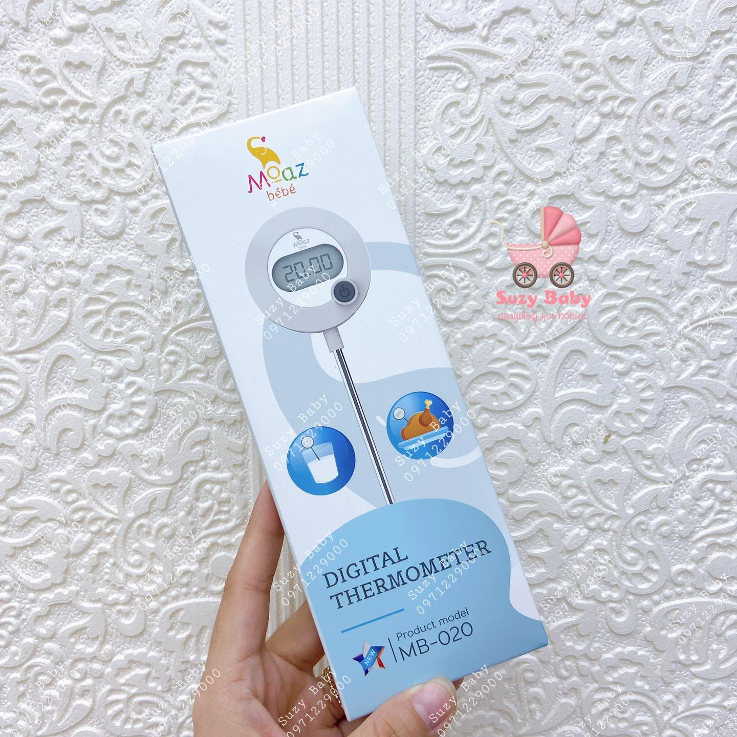 Moaz Bebe Thermometer Measures the Temperature of Milk and Food