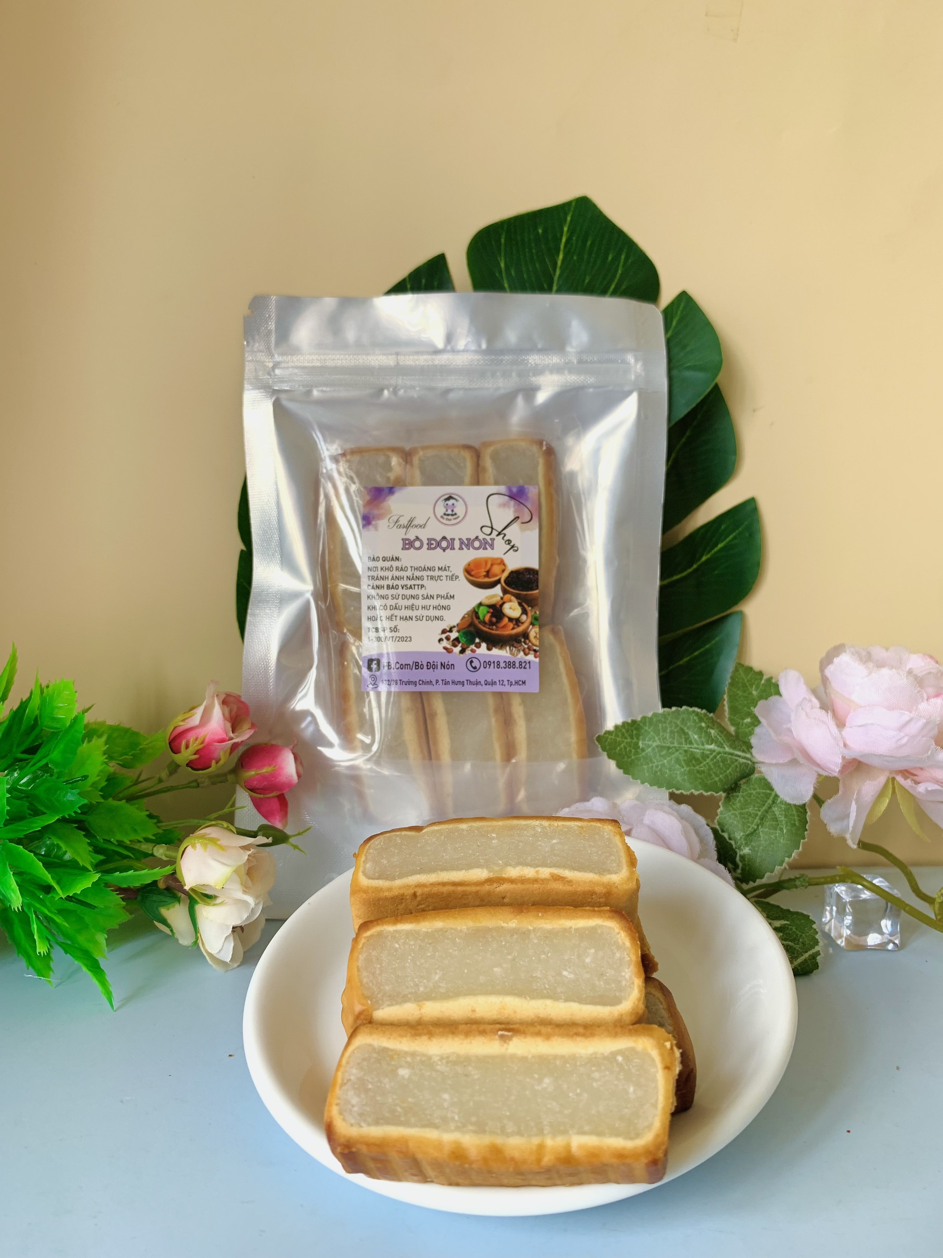 Bánh Xà Lam Dừa Nướng 6 Cái Bò Đội Nón