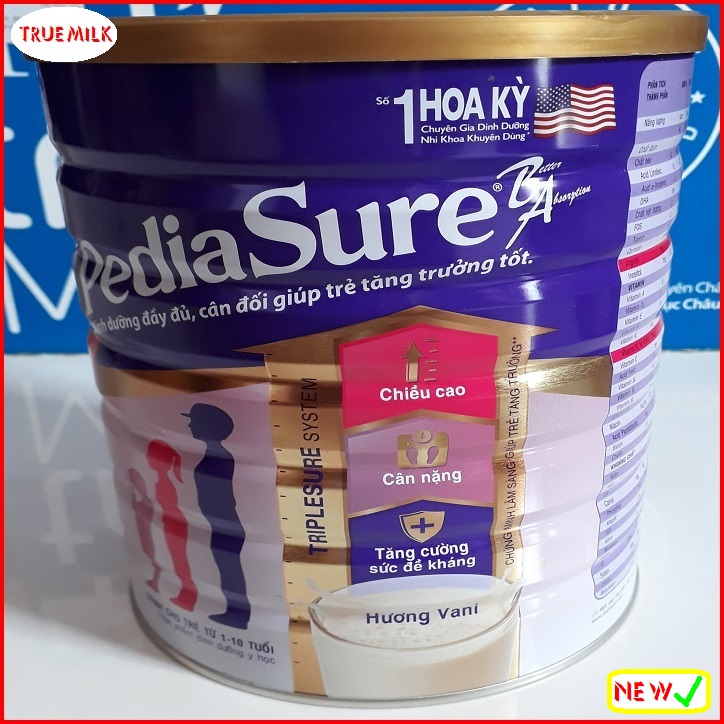 Pediasure BA hương Vani 1.6kg - Pediasure 1600g - ba vani - sua pediasure - pediasure vani - abbott - sua chinh hang - sua bot cho be - sua tang truong - sua cong thuc - sua pediasure huong vani  - pedia1600  - trueme truemilk truemenews