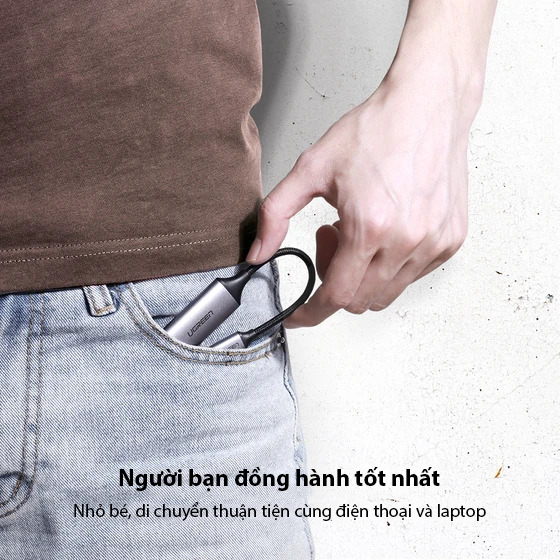 Cáp chuyển USB TYPE C sang HDMI UGREEN CM297 | Chuẩn HDMI 2.0 | Chipset VL100 và PS176 | Bảo hành 18 tháng 1 Đổi 1| 70444.